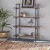 55.75" Oswald Industrial 4-Tier Shelf Dark Brown - Christopher Knight Home 2 55.75" Oswald Industrial 4-Tier Shelf Dark Brown - Christopher Knight Home -Bookshelves Sales Shop unnamed file 2459