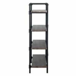 55.75" Oswald Industrial 4-Tier Shelf Dark Brown - Christopher Knight Home -Bookshelves Sales Shop unnamed file 2462