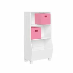 23" Kids' Bookcase with Toy Organizer and 2 Bins - RiverRidge Home Pink -Bookshelves Sales Shop unnamed file 247