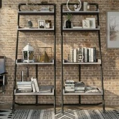 70.86" Humbolt Ladder Display Shelf - HOMES: Inside + Out Light Hickory 14 70.86" Humbolt Ladder Display Shelf - HOMES: Inside + Out Light Hickory -Bookshelves Sales Shop unnamed file 2500