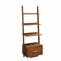 Breighton Home American Heritage Ladder Bookcase with File Drawer - Johar Furniture Black -Bookshelves Sales Shop unnamed file 2521