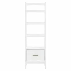 70" Landon Small Bookcase - Crosley White -Bookshelves Sales Shop unnamed file 2529