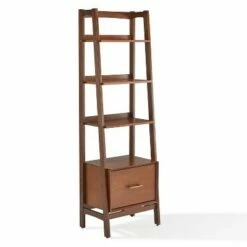 70" Landon Small Bookcase - Crosley White -Bookshelves Sales Shop unnamed file 2538