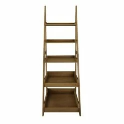 74" 5 Shelf Ladder Bookcase Alpine Gray - Flora Home