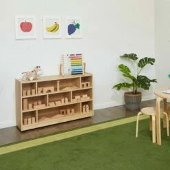 ECR4Kids Birch Medium Cubby Block Storage Unit with Rolling Casters, Kids Mobile Toy Organizer -Bookshelves Sales Shop unnamed file 254