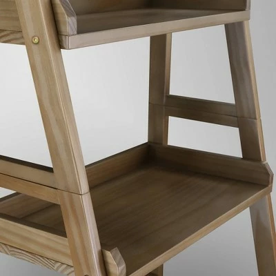 74" 5 Shelf Ladder Bookcase Alpine Gray - Flora Home 10 74" 5 Shelf Ladder Bookcase Alpine Gray - Flora Home - Image 8