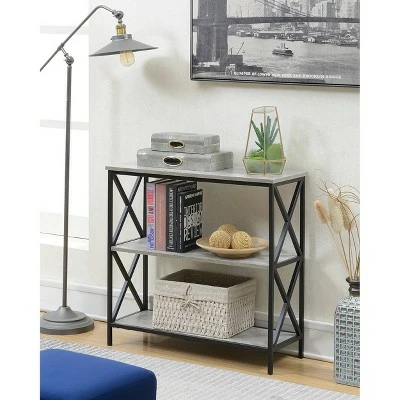 29.25" Tucson 3 Tier Bookcase Faux Birch - Breighton Home 4 29.25" Tucson 3 Tier Bookcase Faux Birch - Breighton Home - Image 2