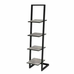 56" Designs2Go 4 Tier Ladder Bookshelf - Breighton Home Faux Birch/black -Bookshelves Sales Shop unnamed file 2567