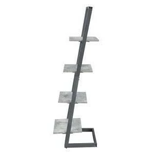 57" Graystone 4 Tier Ladder Bookcase/shelf Faux Birch/Slate Gray - Breighton Home 5 57" Graystone 4 Tier Ladder Bookcase/shelf Faux Birch/Slate Gray - Breighton Home - Image 3