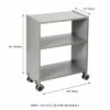 UNiPLAY Storage Rolling Cart — Arts and Crafts, Office Supplies, School Supplies, and Toy Storage, 18.8" x 11.8" x 26.2" 2 UNiPLAY Storage Rolling Cart — Arts and Crafts, Office Supplies, School Supplies, and Toy Storage, 18.8" x 11.8" x 26.2" -Bookshelves Sales Shop unnamed file 262
