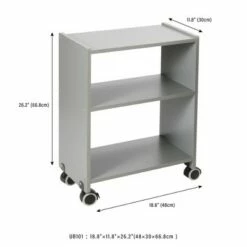 UNiPLAY Storage Rolling Cart — Arts and Crafts, Office Supplies, School Supplies, and Toy Storage, 18.8" x 11.8" x 26.2"
