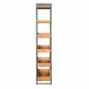 74" 6 Tier Wooden Ladder Storage Bookshelf with Metal Frame Brown/Black - The Urban Port -Bookshelves Sales Shop unnamed file 2627