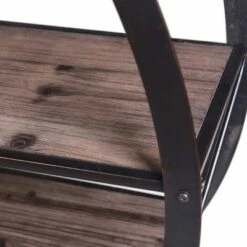 41.8" Bryan Keith Santa Monica Circle Bookshelf Black/Brown - Stylecraft -Bookshelves Sales Shop unnamed file 2638