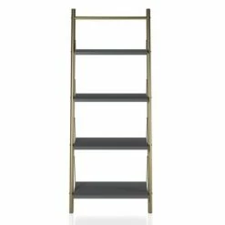 64.13" Nova 4 Shelf Ladder Bookcase Gray - CosmoLiving by Cosmopolitan -Bookshelves Sales Shop unnamed file 2643