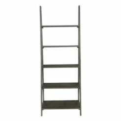 72.25" Hillsboro Ladder Bookcase Gray Wash - OSP Home Furnishings