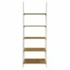 72.25" Medford Ladder Bookshelf Distressed White - OSP Home Furnishings 1 72.25" Medford Ladder Bookshelf Distressed White - OSP Home Furnishings -Bookshelves Sales Shop unnamed file 2674