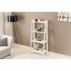 53.14" Lisbon 4 Shelf Bookshelf White - Chique -Bookshelves Sales Shop unnamed file 2684