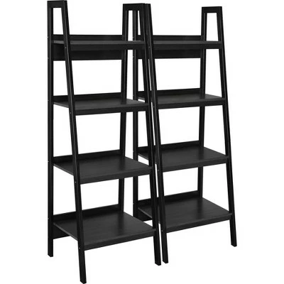 Viewfield 4 Shelf Ladder Bookcase Bundle - Room & Joy Light Gray 4 Viewfield 4 Shelf Ladder Bookcase Bundle - Room & Joy Light Gray - Image 2