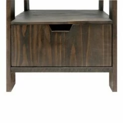 4 Shelf Wooden Ladder Bookcase with Bottom Drawer - The Urban Port White