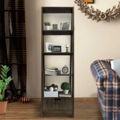 4 Shelf Wooden Ladder Bookcase with Bottom Drawer - The Urban Port White 11 4 Shelf Wooden Ladder Bookcase with Bottom Drawer - The Urban Port White -Bookshelves Sales Shop unnamed file 2697