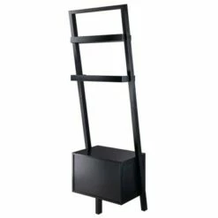 69.36" Bellamy Leaning Shelf with Storage Black - Winsome 14 69.36" Bellamy Leaning Shelf with Storage Black - Winsome -Bookshelves Sales Shop unnamed file 2704