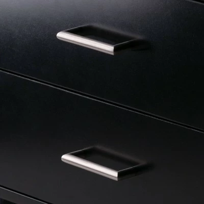 69.36" Bellamy Leaning Shelf with Storage Black - Winsome 9 69.36" Bellamy Leaning Shelf with Storage Black - Winsome - Image 7