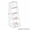 Lavish Home 4-Tier Ladder Bookshelf with X-Back Frame – Freestanding Bookcase, White -Bookshelves Sales Shop unnamed file 2726