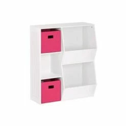 3pc Kids' Floor Cabinet with 2 Bins Set - RiverRidge Home White/hot Pink 18 3pc Kids' Floor Cabinet with 2 Bins Set - RiverRidge Home White/hot Pink -Bookshelves Sales Shop unnamed file 274