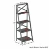 Lavish Home 4-Tier Ladder Bookshelf with X-Back Frame – Freestanding Bookcase, Gray 1 Lavish Home 4-Tier Ladder Bookshelf with X-Back Frame – Freestanding Bookcase, Gray -Bookshelves Sales Shop unnamed file 2747