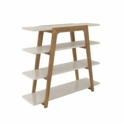 Gowanus Ladder Bookcase - Manhattan Comfort Off White -Bookshelves Sales Shop unnamed file 2763