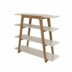 Gowanus Ladder Bookcase - Manhattan Comfort Off White -Bookshelves Sales Shop unnamed file 2764