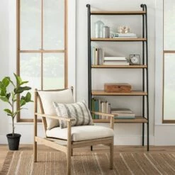 Hearth & Hand W/Magnolia Furniture Wood & Wire Ladder Bookshelf - Hearth & Hand™ with Magnolia