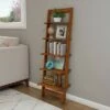 Hastings Home 5-Tier Ladder-Style Leaning Bookcase - Cherry Finish -Bookshelves Sales Shop unnamed file 2848