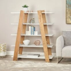 57" Barlum Modern Bookshelf Natural - Christopher Knight Home
