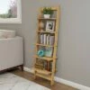 Hastings Home 5-Tier Bookshelf - 50" Tall, Pickled Oak Wood Finish -Bookshelves Sales Shop unnamed file 2872