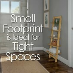 Hastings Home 5-Tier Bookshelf - 50" Tall, Pickled Oak Wood Finish -Bookshelves Sales Shop unnamed file 2874