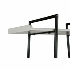 74" 6 Tier Wooden Ladder Storage Bookshelf with Metal Frame Gray/Black - The Urban Port -Bookshelves Sales Shop unnamed file 2882