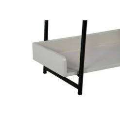 74" 6 Tier Wooden Ladder Storage Bookshelf with Metal Frame Gray/Black - The Urban Port -Bookshelves Sales Shop unnamed file 2884