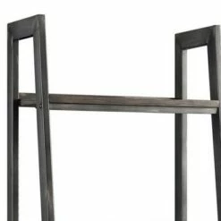 72" Bookcase with 2 Drawers and 4 Tier Storage Brown/Black - Benzara -Bookshelves Sales Shop unnamed file 2892