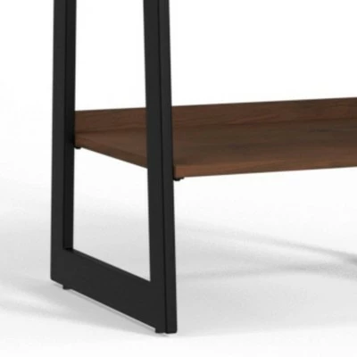 71.7" Hawkins Metal/Wood Ladder Shelf Walnut - WyndenHall 5 71.7" Hawkins Metal/Wood Ladder Shelf Walnut - WyndenHall - Image 3