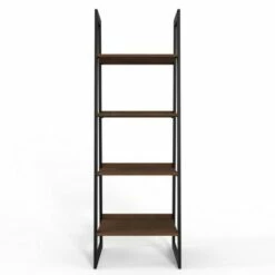 71.7" Hawkins Metal/Wood Ladder Shelf Walnut - WyndenHall 9 71.7" Hawkins Metal/Wood Ladder Shelf Walnut - WyndenHall -Bookshelves Sales Shop unnamed file 2897