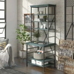 78" Lairg Bookcase - miBasics Antique White/black -Bookshelves Sales Shop unnamed file 2908