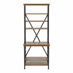 78" Lairg Bookcase - miBasics Antique White/black -Bookshelves Sales Shop unnamed file 2913