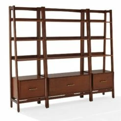70.5" 3pc Landon Bookcase Set - Crosley White -Bookshelves Sales Shop unnamed file 2937
