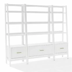 70.5" 3pc Landon Bookcase Set - Crosley White -Bookshelves Sales Shop unnamed file 2938