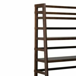 72"x36" Normandy Wide Ladder Shelf Bookshelf Brunette Brown - WyndenHall -Bookshelves Sales Shop unnamed file 2948