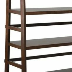 72"x36" Normandy Wide Ladder Shelf Bookshelf Brunette Brown - WyndenHall -Bookshelves Sales Shop unnamed file 2949