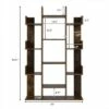 Costway Bookshelf Tree-Shaped Bookcase w/13 Storage Shelf Rustic Industrial Style 1 Costway Bookshelf Tree-Shaped Bookcase w/13 Storage Shelf Rustic Industrial Style -Bookshelves Sales Shop unnamed file 2963