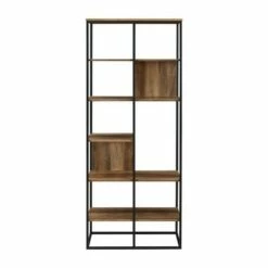 70" Modern Industrial 5 Shelf Bookcase Plant Stand - Saracina Home Gray Wash 14 70" Modern Industrial 5 Shelf Bookcase Plant Stand - Saracina Home Gray Wash -Bookshelves Sales Shop unnamed file 298