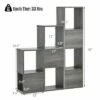Costway Bookshelf Free Combination Bookcase Storage Organizer Display Shelf Gray -Bookshelves Sales Shop unnamed file 3005